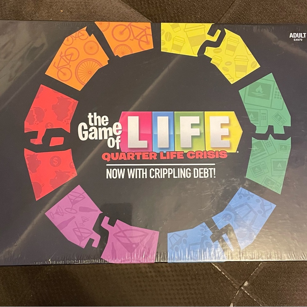 NIB The Game of Life Quarter Life Crisis Parody Game